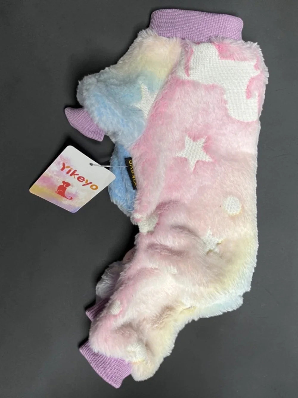 Pink Glow in the Dark Dog Pajamas XXXS Soft Fleece Puppy Jumpsuit NWT